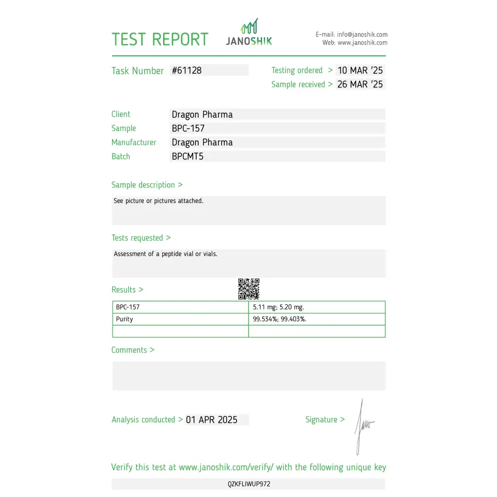 BPC 157 (Pentadecapeptide)