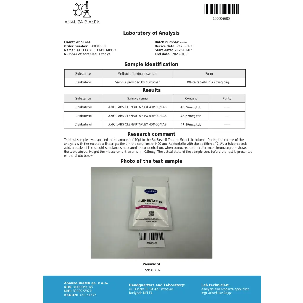 Clenbutaplex (Clenbuterol)