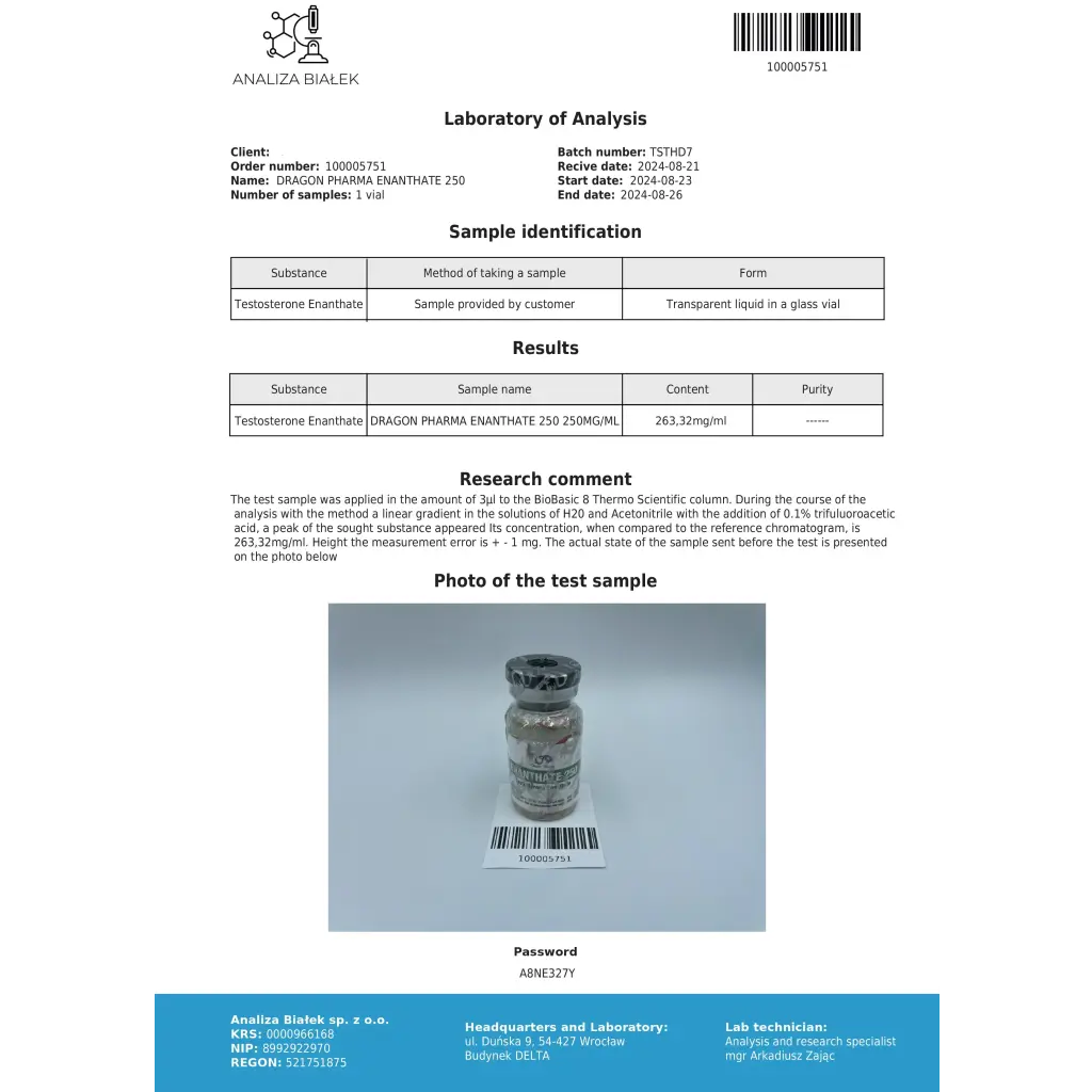 Enantat 250 (Test E)