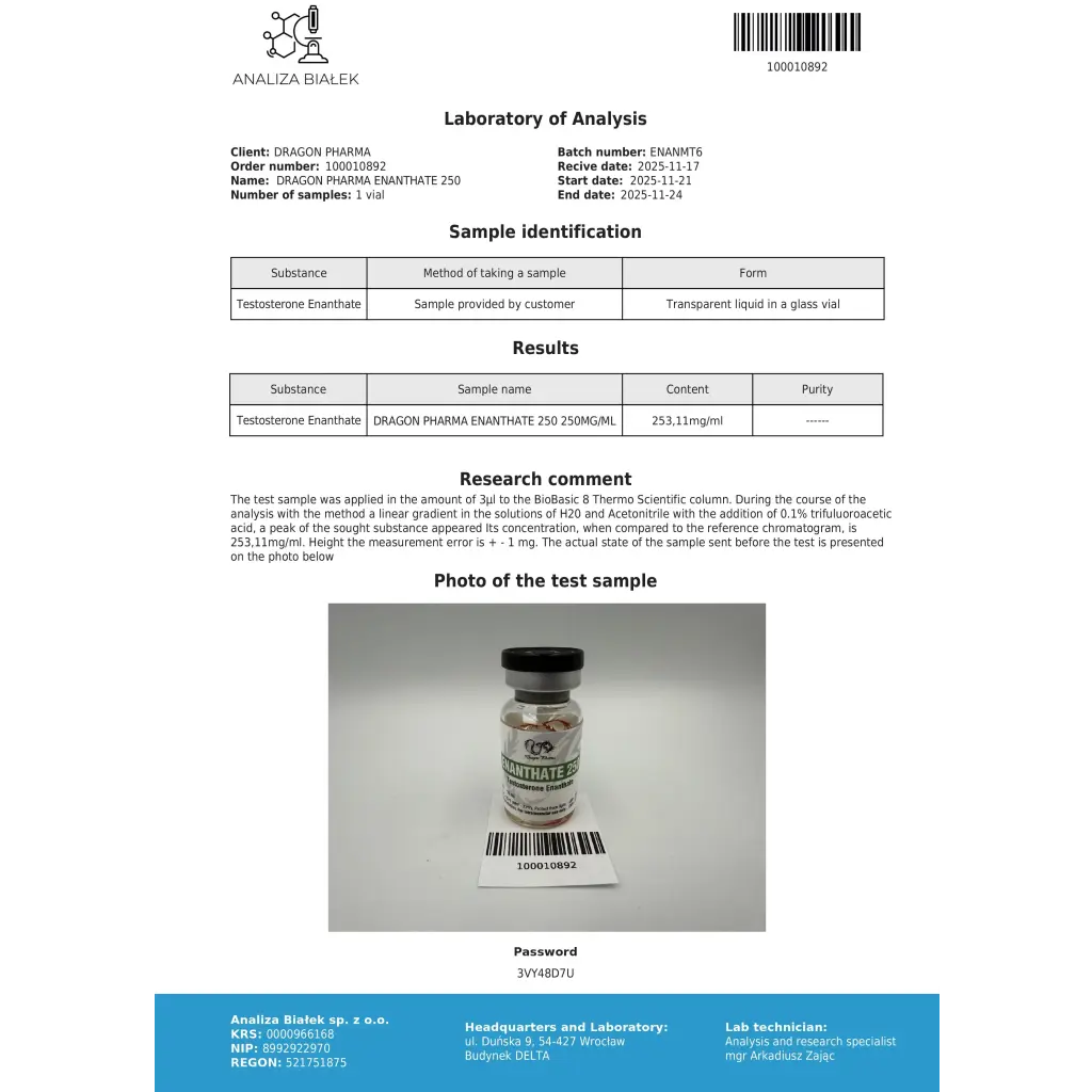 Enantat 250 (Test E)