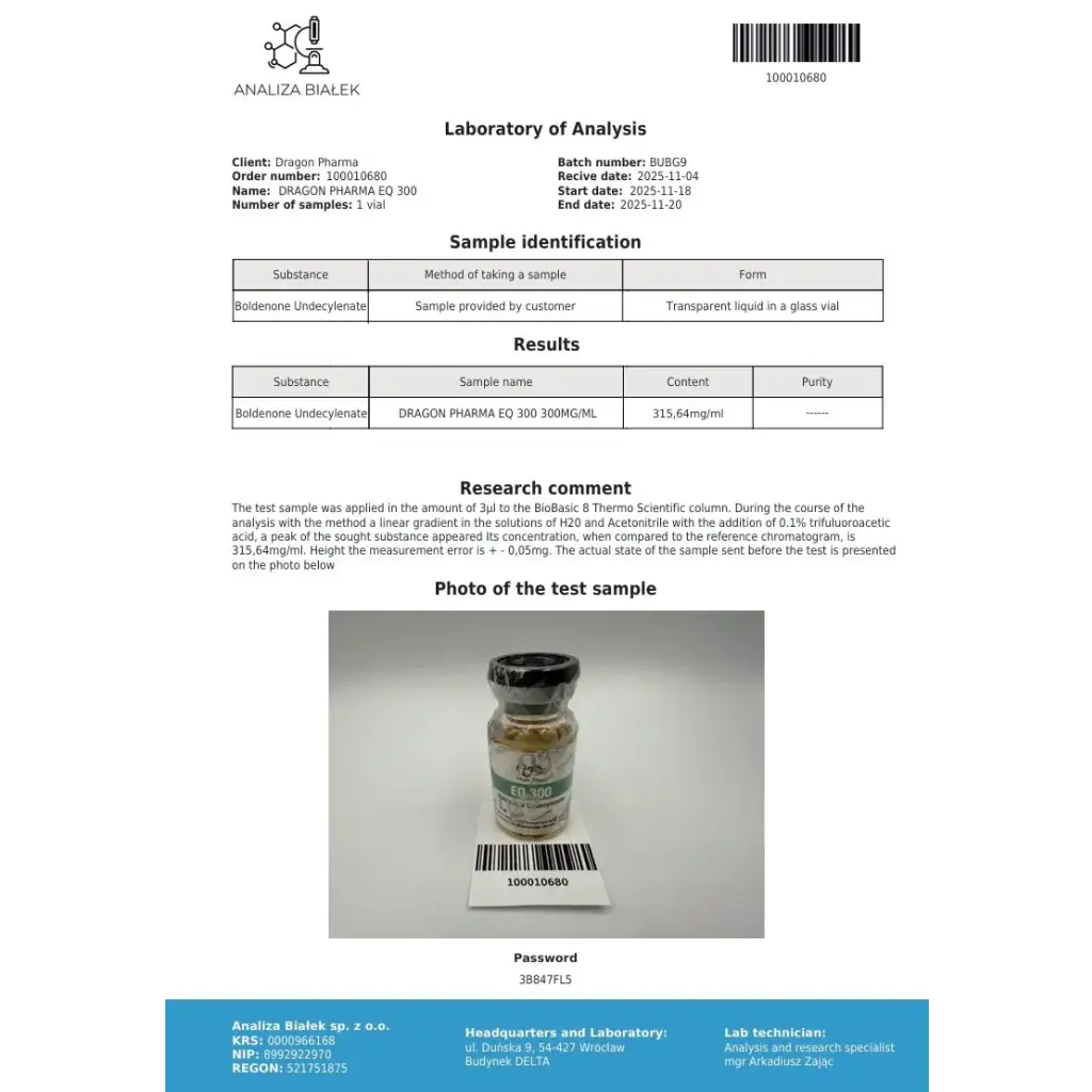EQ 300 (Boldenone U)