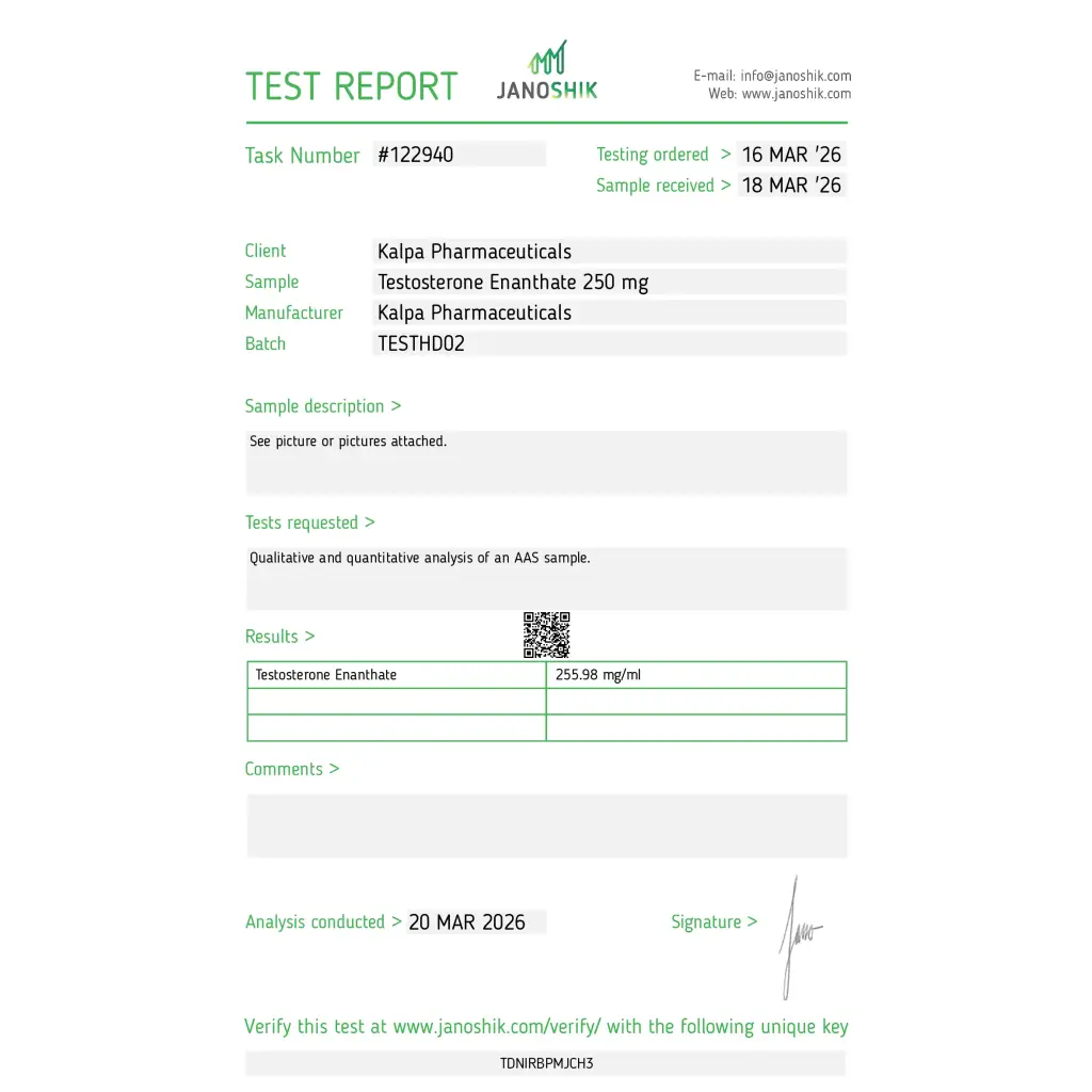 Testoxyl Enanthate 250 (Test E)