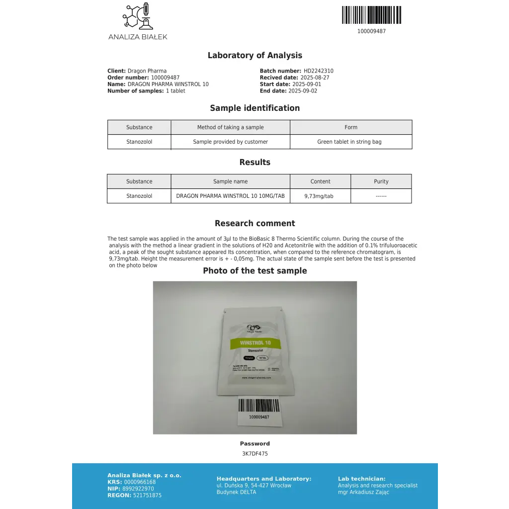 Winstrol 10 (Stanozolol)